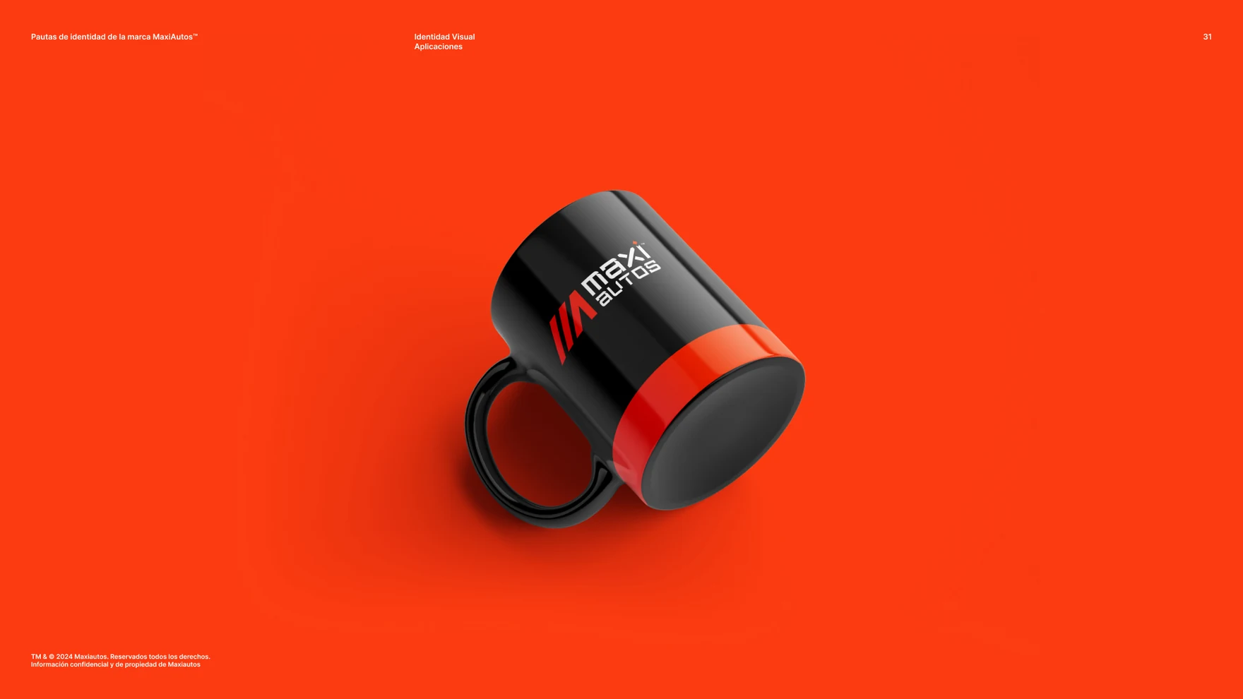 Black and orange mug with the logo