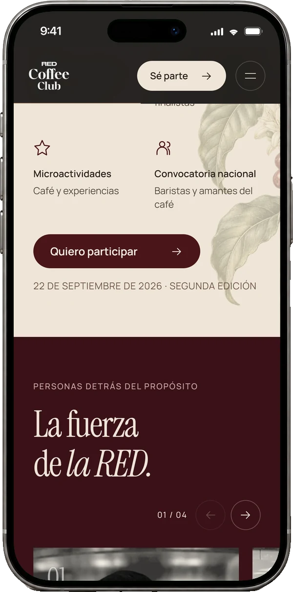 Mobile section: the strength of the network, the team