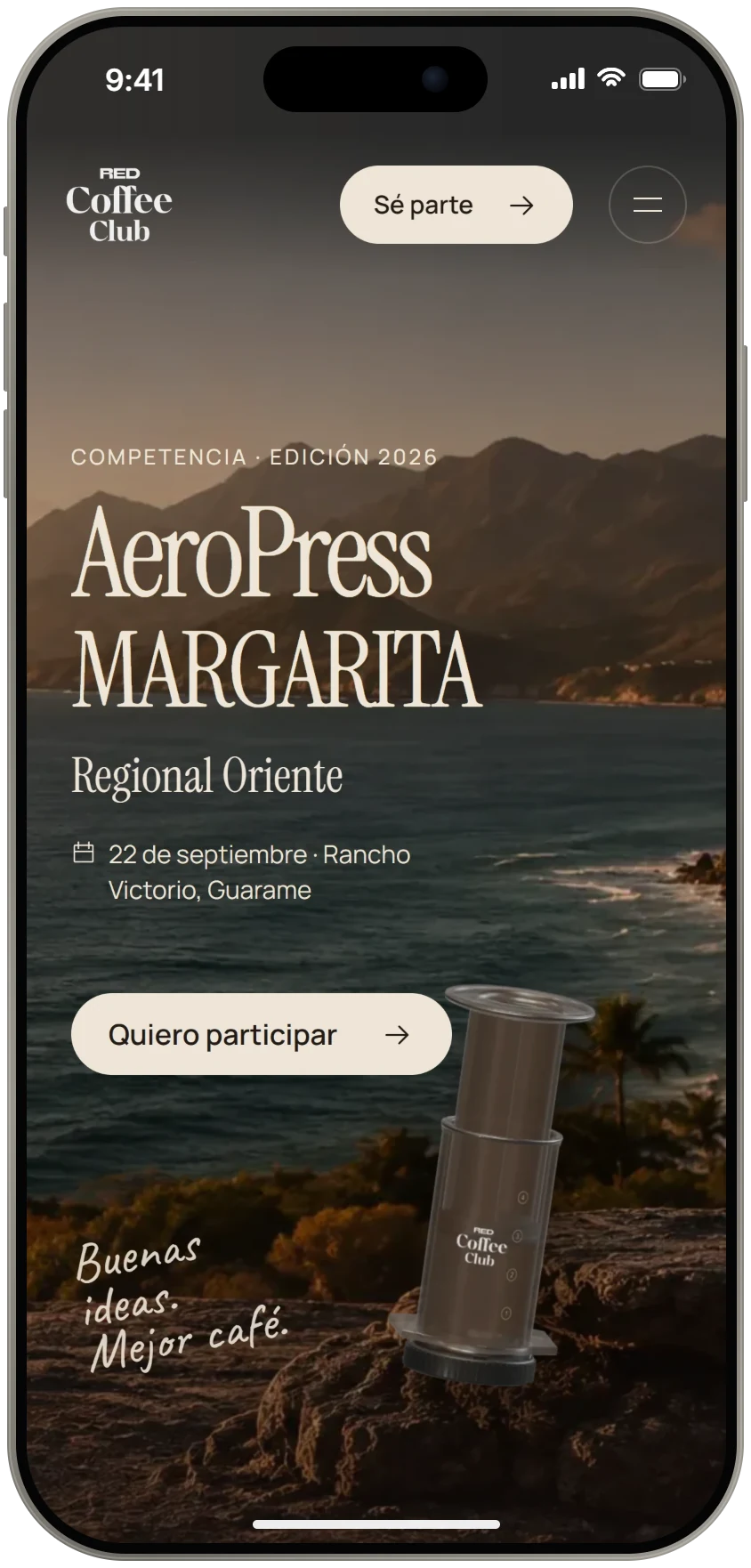 Mobile: the hero