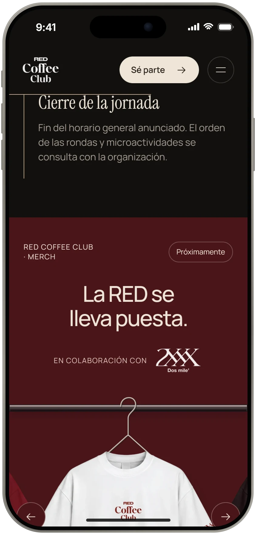 Mobile: the RED merch
