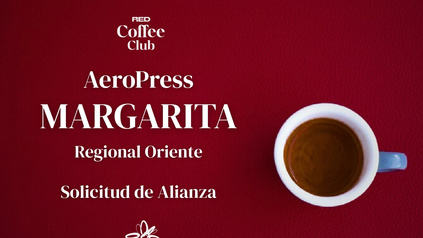 Cover of the Alianza RED dossier: AeroPress Margarita, Regional Oriente